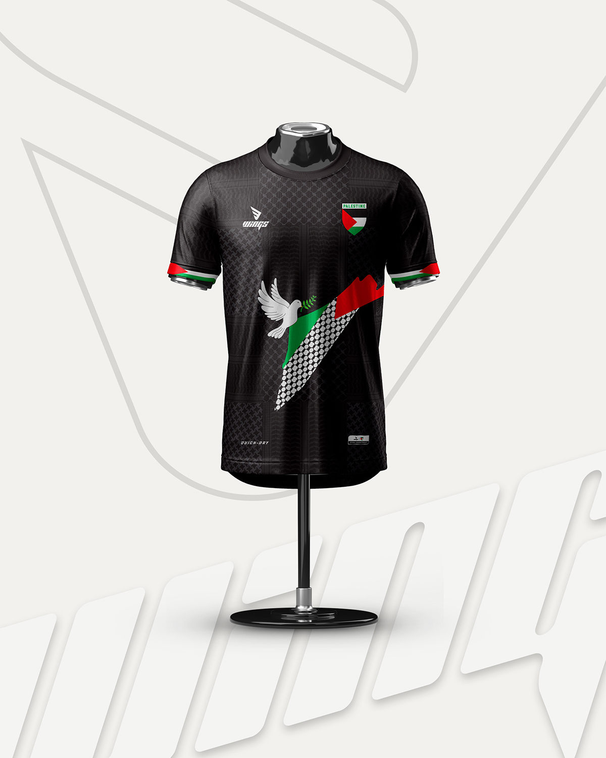 Jersey design and Manufacturing for Palestine Support Community, UK