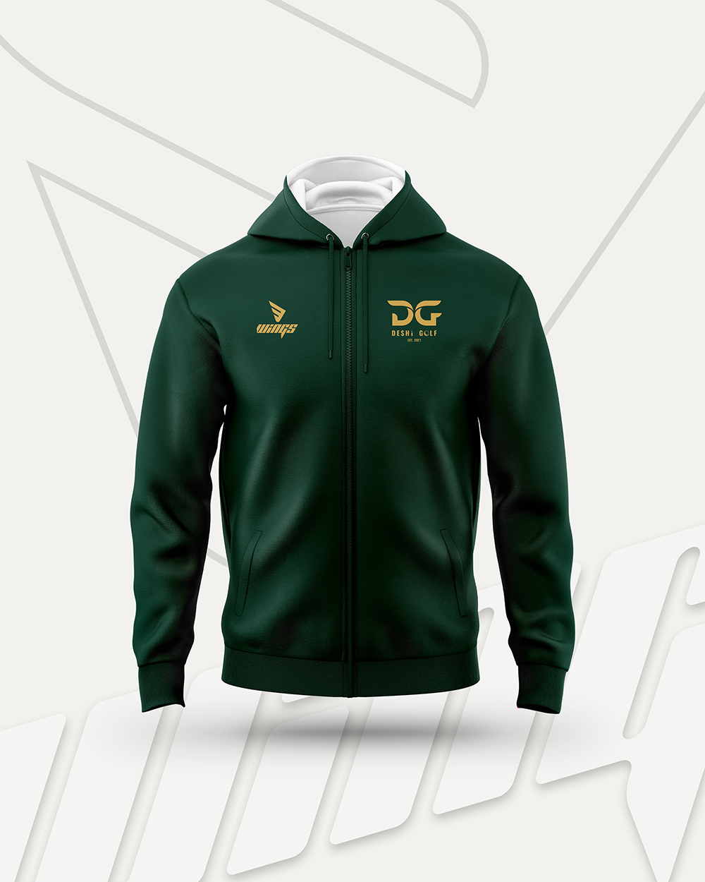 Green Hoodie for Deshi Golf, UK