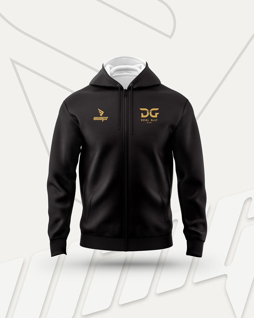 Black Hoodie for Deshi Golf, UK