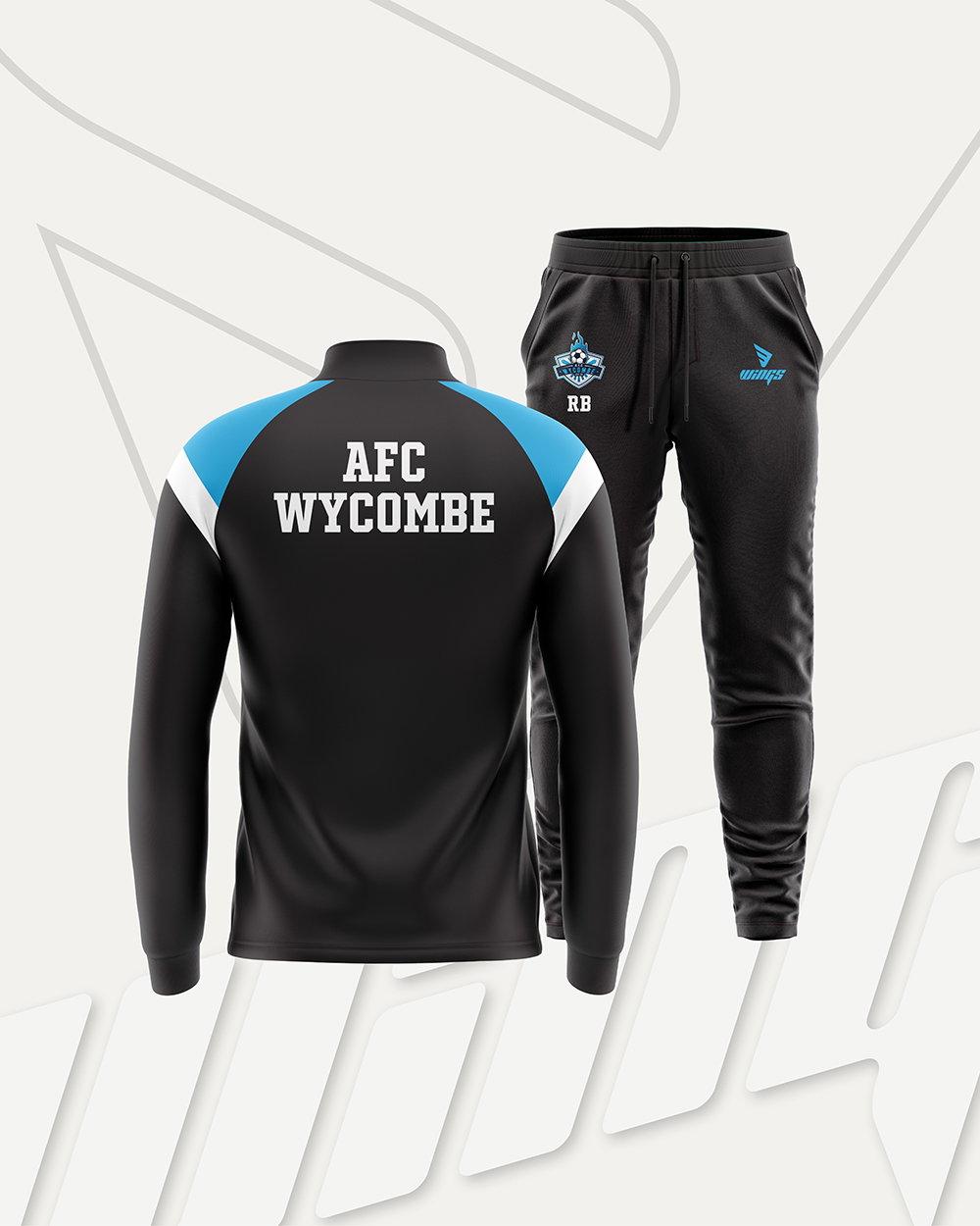 Tracksuit Design & Manufacturing for the AFC WYCOMBE, UK Gallery Image 1