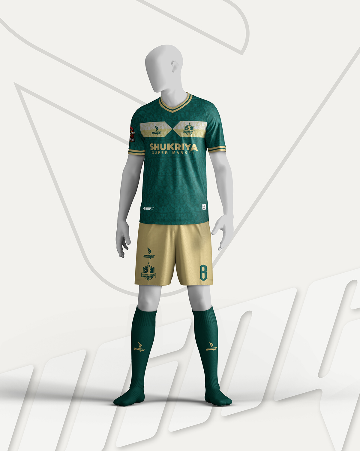 2025-26 Home Jersey Design and Manufacturing for the Garden State FC, USA