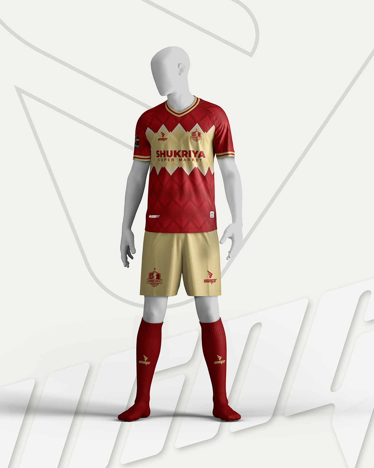 2025-26 Away Jersey Design and Manufacturing for the Garden State FC, USA