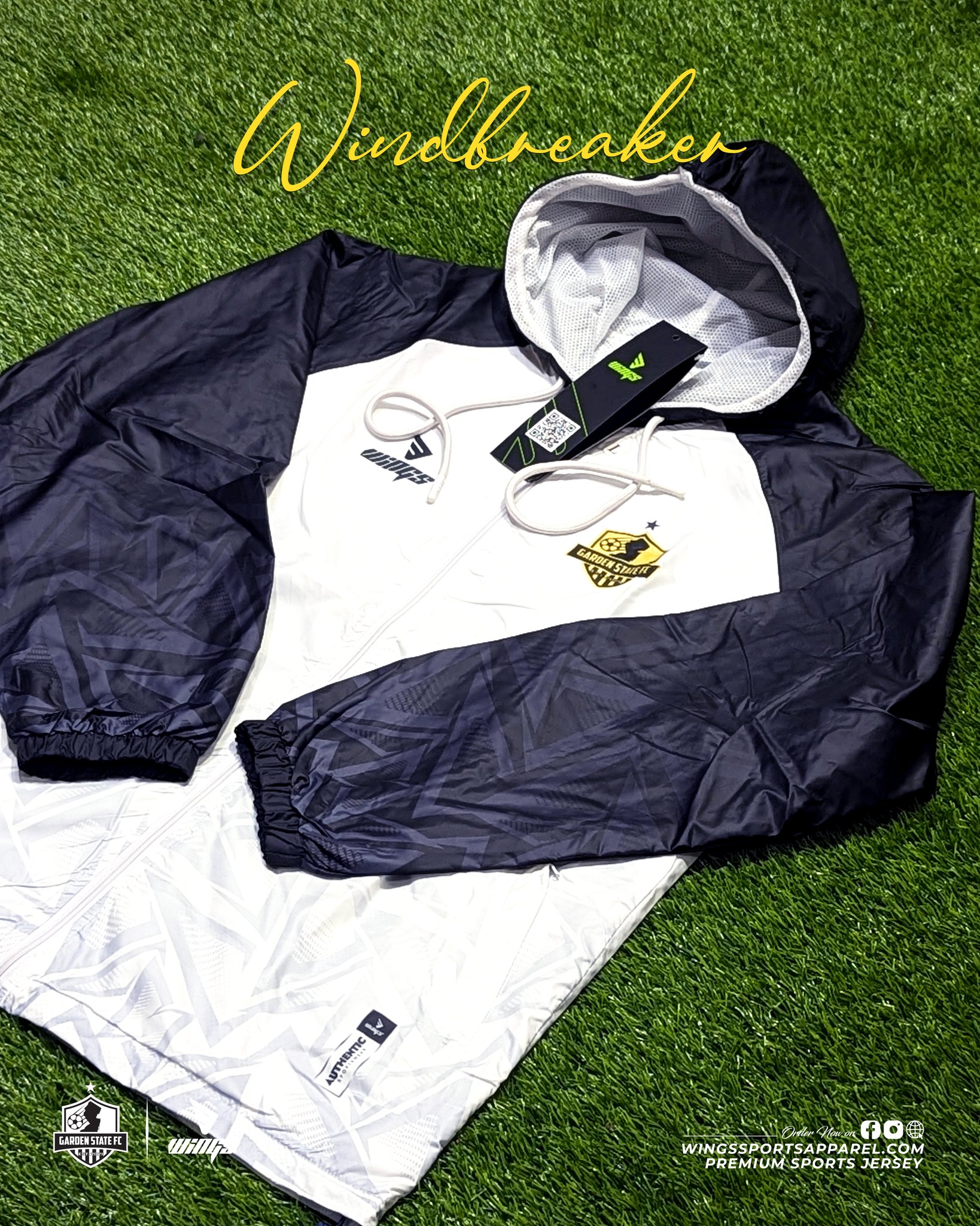 Windbreaker Jacket 2024-25!! GARDEN STATE FC, USA Gallery Image 1