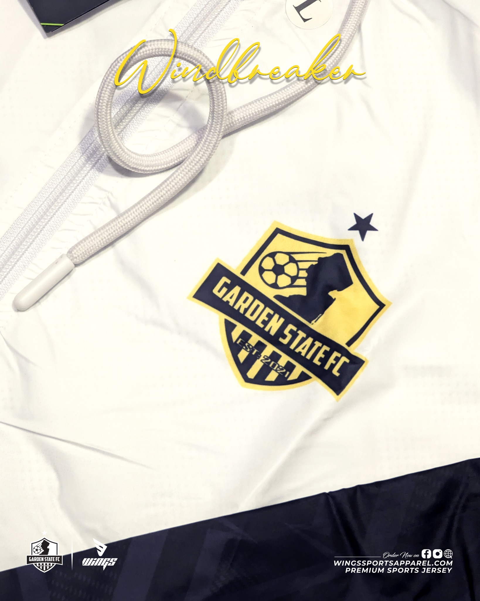 Windbreaker Jacket 2024-25!! GARDEN STATE FC, USA Gallery Image 4